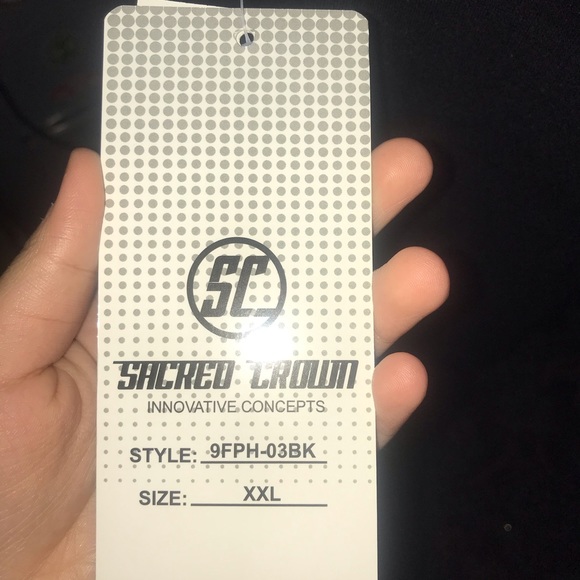 Sacred Crown Hustle King Black And Gray Hoodie Size XXL - Picture 5 of 5